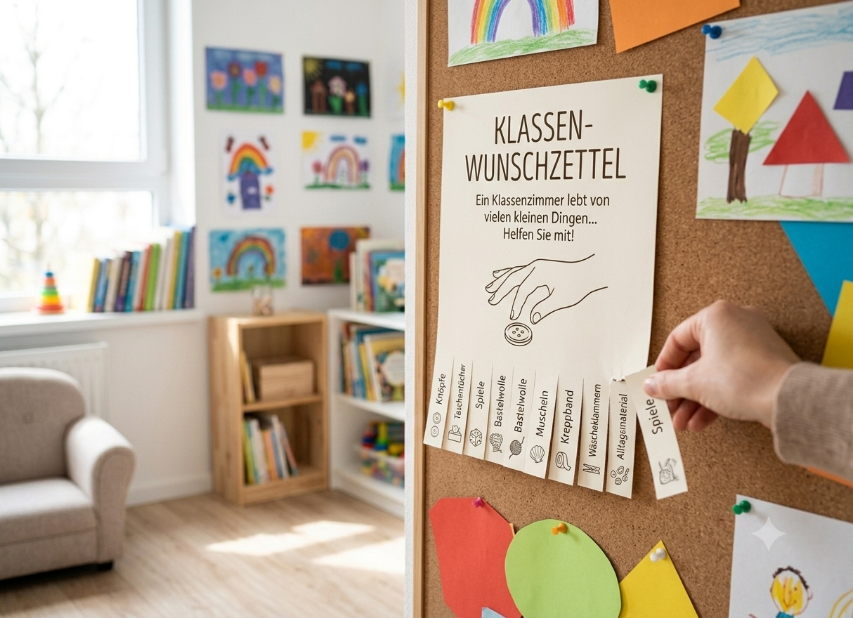 Elternunterstützung leicht gemacht: Der Wunschzettel zum Abreißen